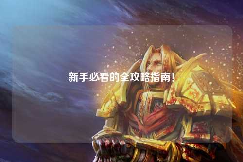 新手必看的全攻略指南！