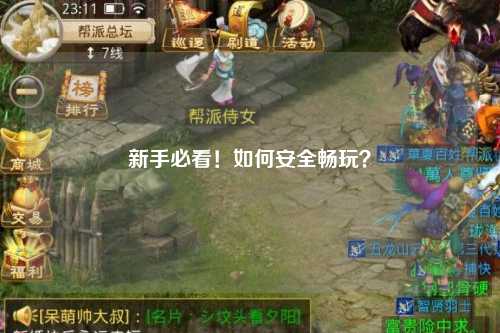 新手必看!如何安全畅玩?