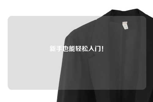 新手也能轻松入门!