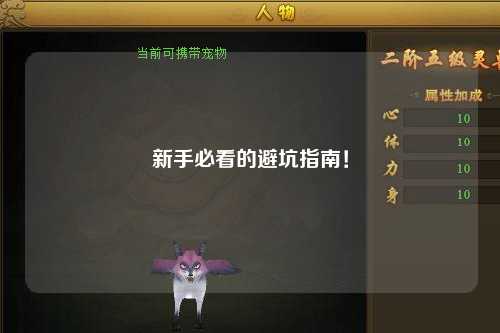 新手必看的避坑指南!