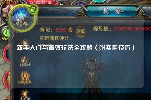 新手入门与高效玩法全攻略(附实用技巧)