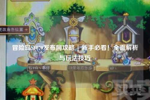 冒险岛SF079发布网攻略 | 新手必看！全面解析与玩法技巧